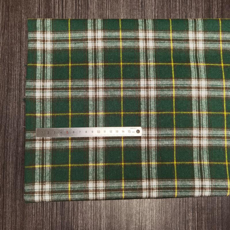 Nueva llegada: Tejido de Algodón Cepillado a Cuadros para Ropa Infantil y de Mujer - Tejido de Franela Jacquard Teñido en Hilo de Poliéster-Algodón.