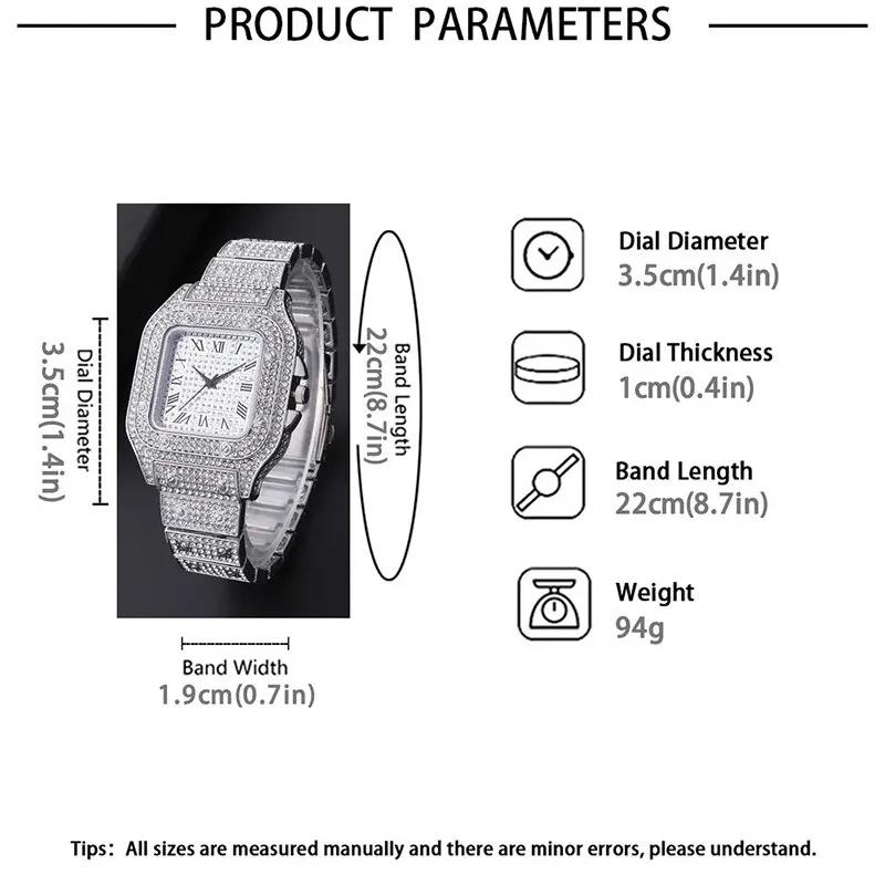 Luxus Diamant Herren Damen Uhren Goldene Uhr Damen Armbanduhr Luxus Strass Unisex Armband Uhren Weibliche Uhr 2024 Neu