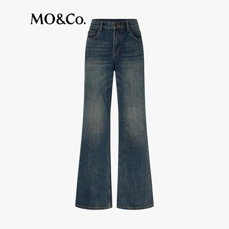 MO&Co. Women's High-Waist Regular Fit Denim Jeans