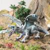 Children's Fantasy Dragon Toy Set: Knight, Elf, Animal, and Fire-Breathing Flying Dragon Model