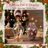 Light Bulb Shaped Refillable Bottles Christmas Ornaments Plastic Candy Containers DIY Christmas Ball Plastic Baubles