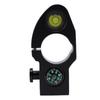 Tower Ruler Bubble Level Integrated for Centering Rod Horizontal with Compass for 32mm Diameter Pole Portable Measuring