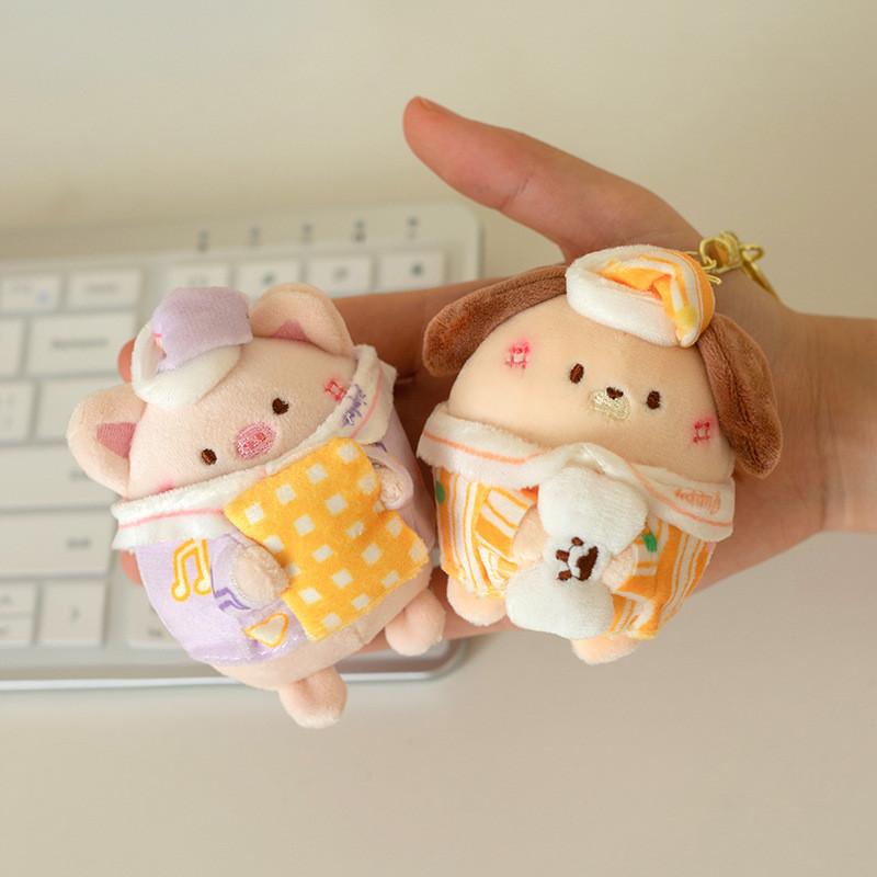 Bear Cute Rabbit  Pig Fox Koala Pajamas Sleeping Design Plush Pendant Toy