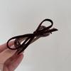 Velvet Bow Hair Clips Twist Clamp for Women Hair Claw Back Head Updo French Elegant Hairpin Hair Accessories Female Headwear