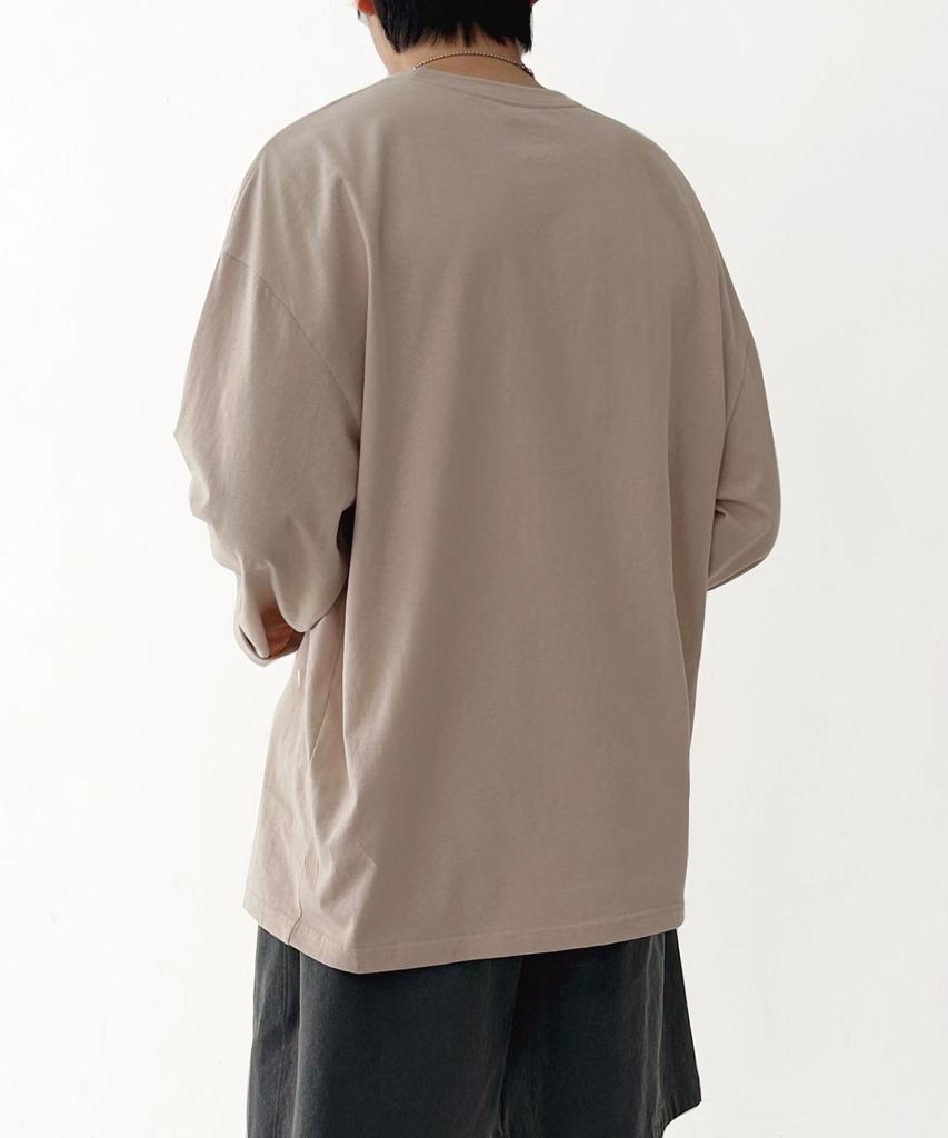 UMM 20-Color Plain Cotton Oversized Long Sleeve Tee (Type C)