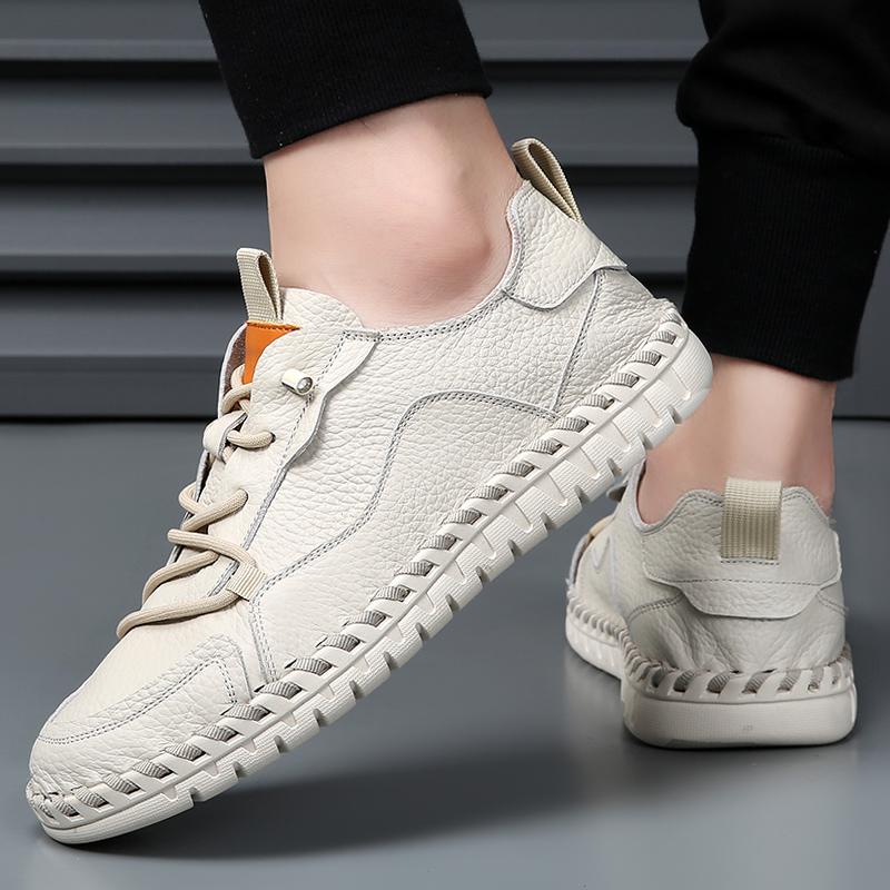 Trendy Men's Casual Leather Shoes Minimalist and Versatile Design Style Daily Office Outdoor Party Comfortable Walking Shoes