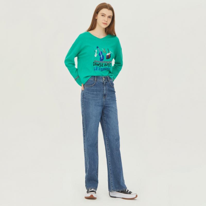  Benetton  Benetton Tukata Long Denim Pants Badp54331 In