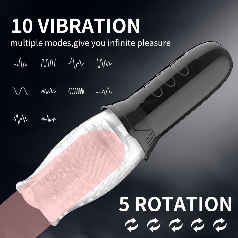Male Automatic Masturbator Cup 360° Rotating  Penis Blowjob Pussy Stimulator Vagina Real Oral Vibrator Sex Toys for Adults Men