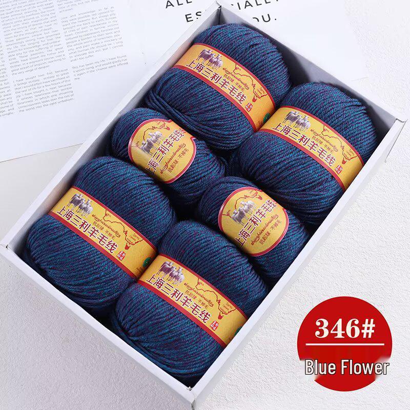 Premium Medium Thick Pure Goat Wool Yarn Balls for Handmade DIY Scarves