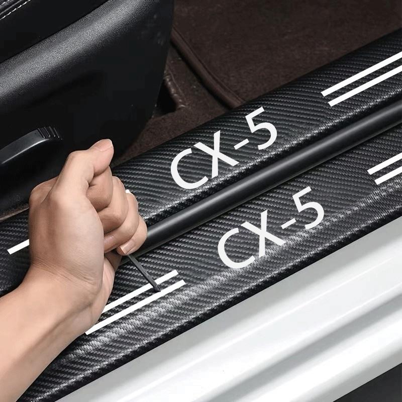 9 Stück Auto Türschwellen Schutz Aufkleber Folie Kratzfest Kohlefaser Schutz Schmutz Pedal Abdeckung Auto Zubehör