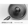 Small saucepan, enamel milk pan, 14cm, induction compatible, stylish and convenient multi-pot, non-stick coating, glass lid included, perfect for outd