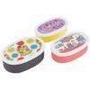 Skater Lunch Box, Sealable Container, Storage Container, Set of 3, Silver Ion Ag+ Antibacterial Swimmer, Made In Japan, 860ml (SRS3SAG)