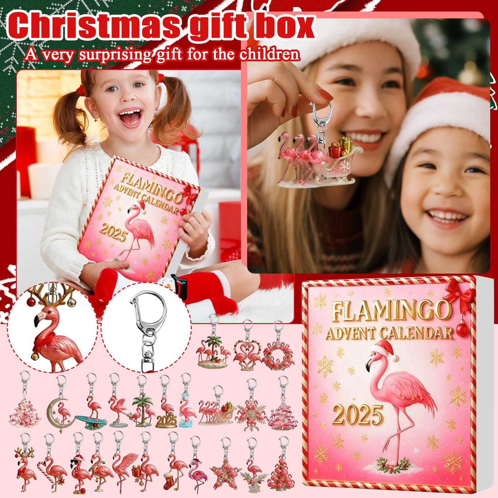 

Календарь обратного отсчета включает 24 подарка, календарь обратного отсчета и брелок-сюрприз. One Size