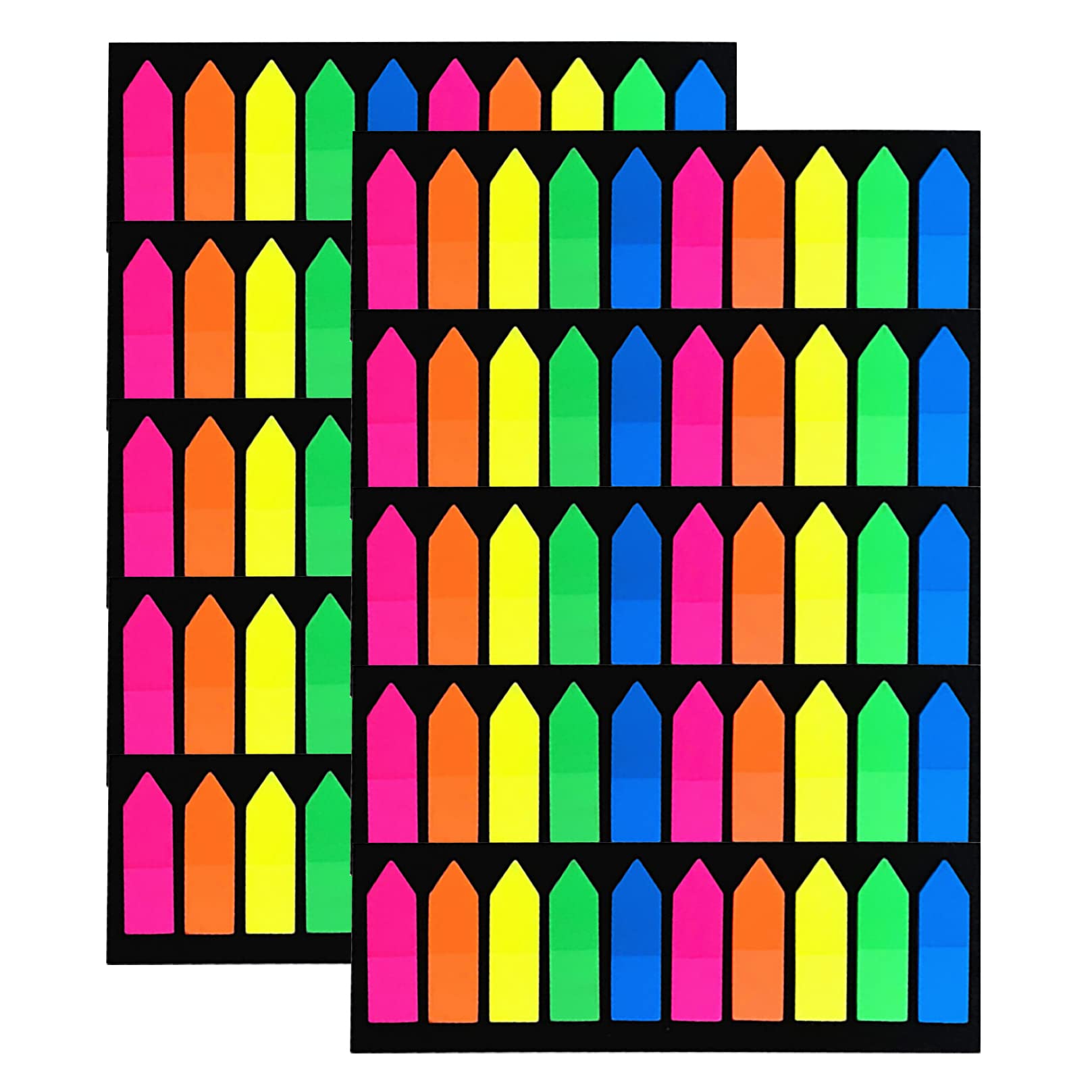 

VANRA Sticky Heading Memo 5 Arrow for Indexing and 200 sheets x 10 packs Semi-Transparent Notes, Notes, Pad, Colors, Design, Writable, Annotation,