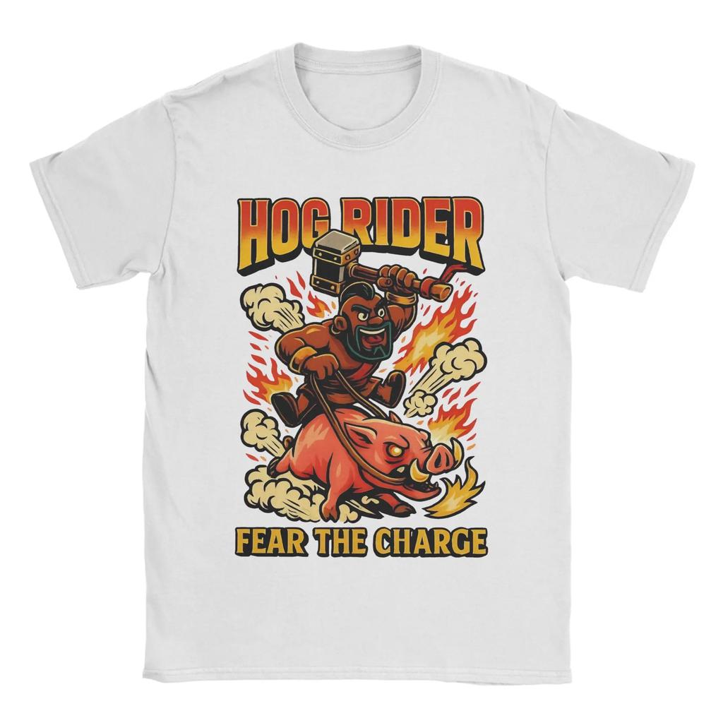 Men Women TShirt Hog Rider Clashes Royaleds Funny Cotton Tees Short Sleeve T Shirt Crewneck Tops Birthday Present