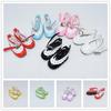 20CM Slim Fit Cotton Doll Shoes for 14-Inch BJD Dolls - Princess Lace Toy Accessories