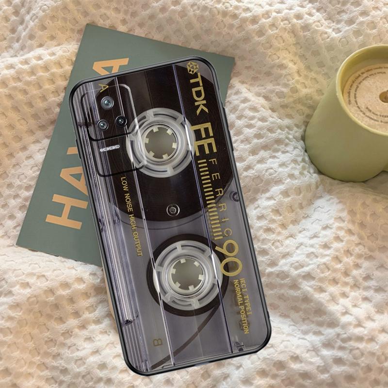 Retro Cassette Tape Case For Xiaomi 14T 11T 12T 13T Pro 13 14 15 Ultra POCO X7 Pro X3 X5 X6 M6 F5 F6 Pro Cover