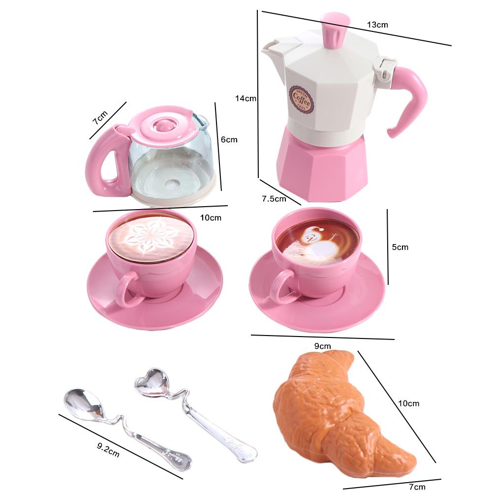 Coffee Machine Play House Toy Kettle Snack Afternoon Tea Toy Simulation Coffee Set  Children