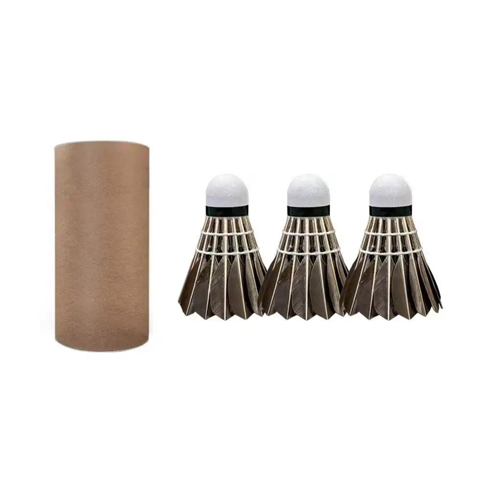 3/6/12Pcs Professional Badminton Shuttlecock Durable Black Goose Feather Badminton Shuttlecock Training Sport Badminton Ball