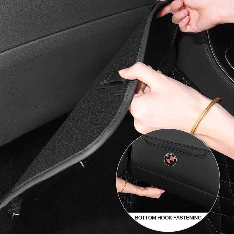 New Hots E60 PU Leather Car Seat Back Storage Bag Large Capacity Multifunction Organizer Pockets For BMW M1 M2 M3 M4 M5 M6 M7 M