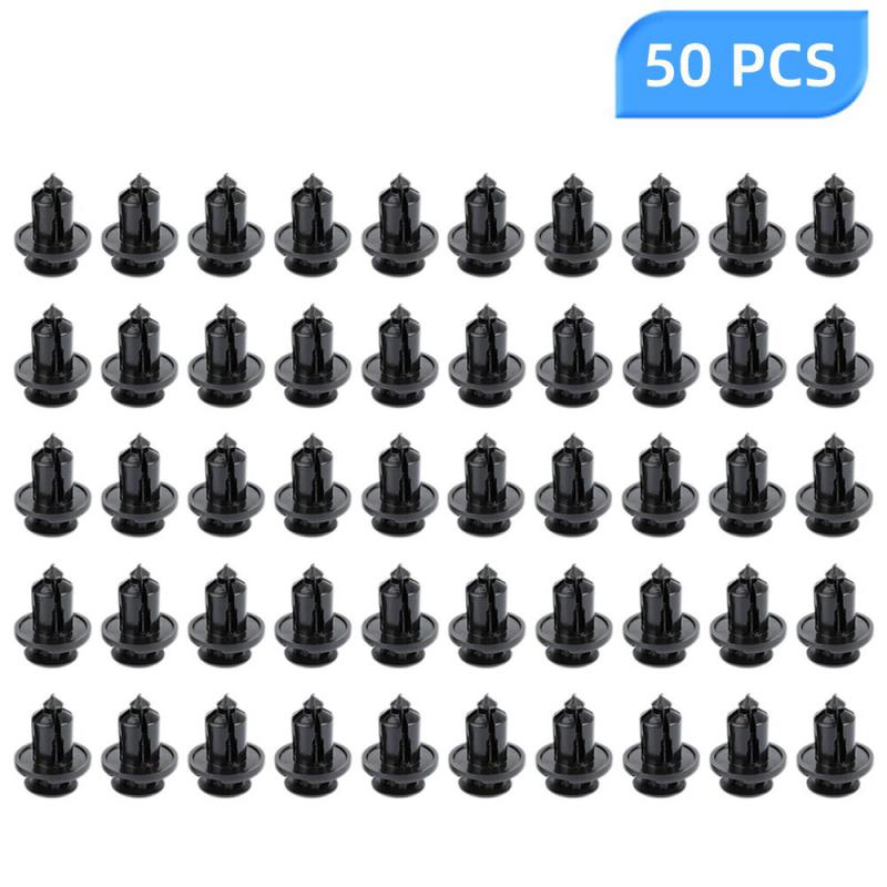 10-50pcs Black Front Bumper Locking Hooks & Clip Fastener Push Rivet Trim Rivet For Honda Accord Car Accessries