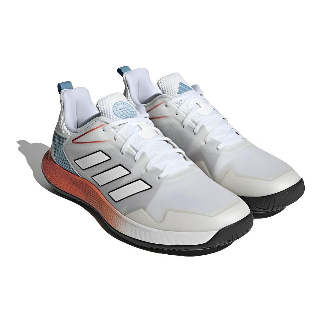 Adidas Defiant Speed Non-Slip Durable Low-Top Tennis Shoes Men Sneakers White Blue HQ8456