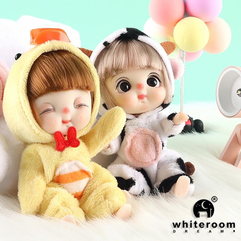 Ob11 Bjd Puppenzubehör Bett Body Obitsu 11 Kleidung Puppen für Mädchen Jungenspielzeug Baby Kawaii Anime Spielzeugartikel Pyjama Miniatur