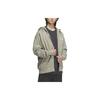 adidas Solid Color Running Warmth Windproof Zip-Up Hoodie Jacket Men’s Gray