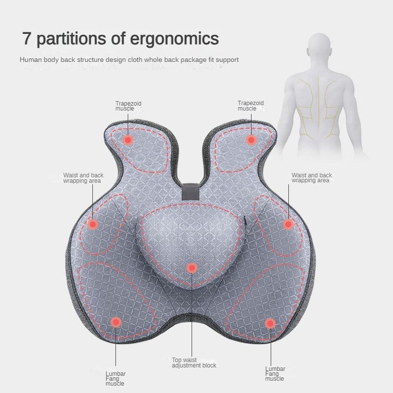 Memory Foam Lendenstützkissen für Rücken Taille Orthopädisches Kissen Steißbein Bürostuhlkissen Autositz Schmerzlinderung Massagepad