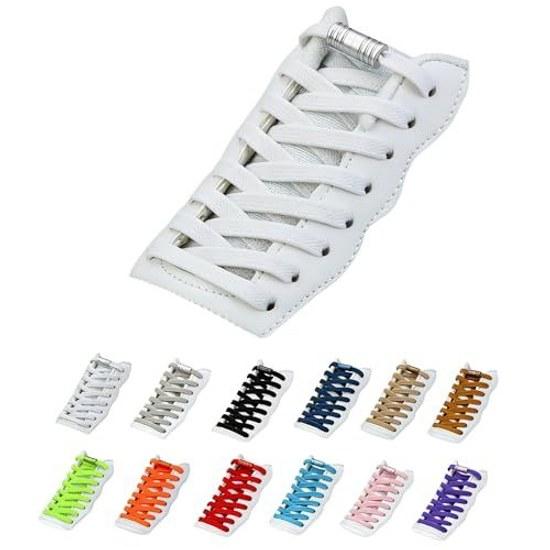 UPBEATLIFE Șireturi fără noduri șireturi elastice fixatoare de șireturi care nu se încurcă instalare ușoară extensibile copii pantofi sport cu decupaj jos cu decupaj înalt culoare selectabilă