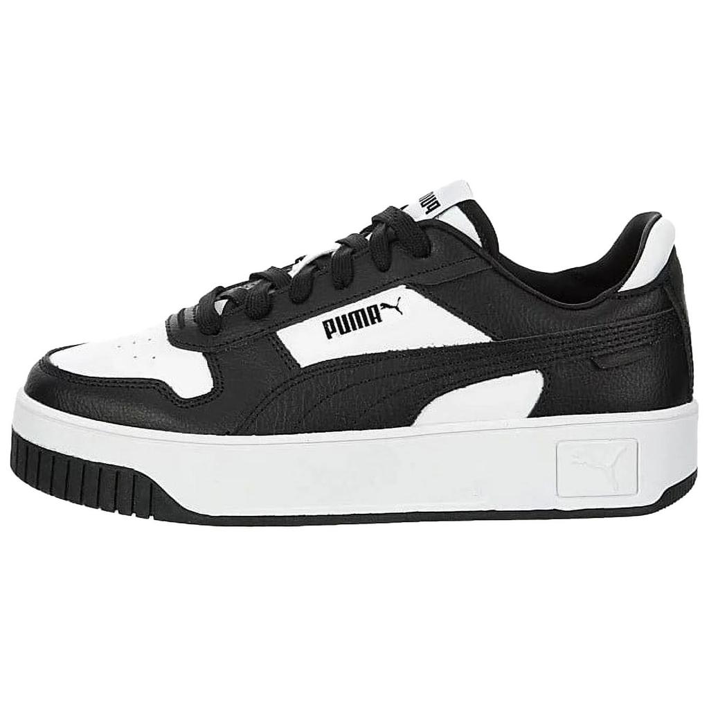 Puma Carina Street Comfortable Versatile Durable Low-Top Sneakers Women Sneakers Black White 389390-16