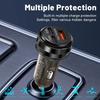 80W Car Charger 3 Ports USB + PD Type C Fast Charging Portable Cigarette Lighter Adapter