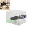 Acrylic Feeding Cricket Keeper Pen with Tubes Insect Cockroach Care Kit Reptile Tank BoxL