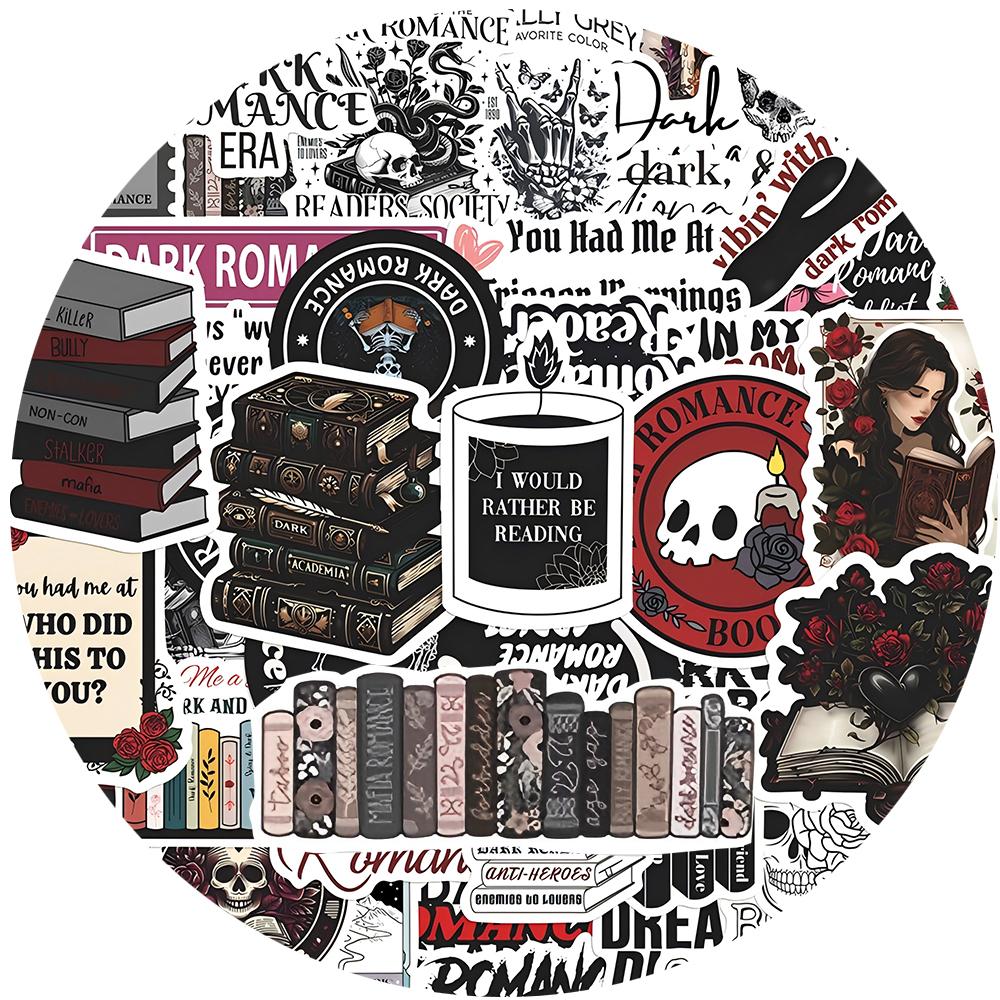 10/30/50pcs Cartoon Drak Romance Reading Aesthetic Stickers Gothic Decals Toy DIY Skateboard Phone Luggage Cool Graffiti Sticker