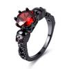 Skull ring for women, vintage zircon jewelry, fashion personality punk jewelry
