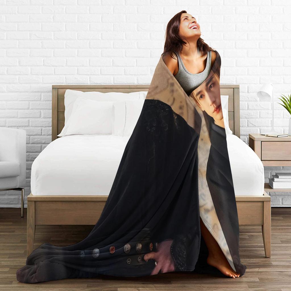 Customization Zhang Ling He Soft Warm Blanket Girls Boys Plush Throw Blanket Pattern Couch Bed Flannel Bedspread Sofa Bed Cover