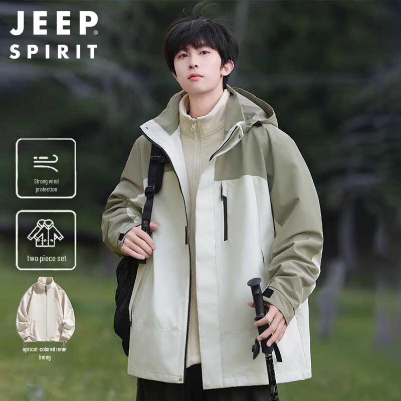 

JEEP SPIRIT Men s 3-in-1 Hooded Outdoor Jacket XL