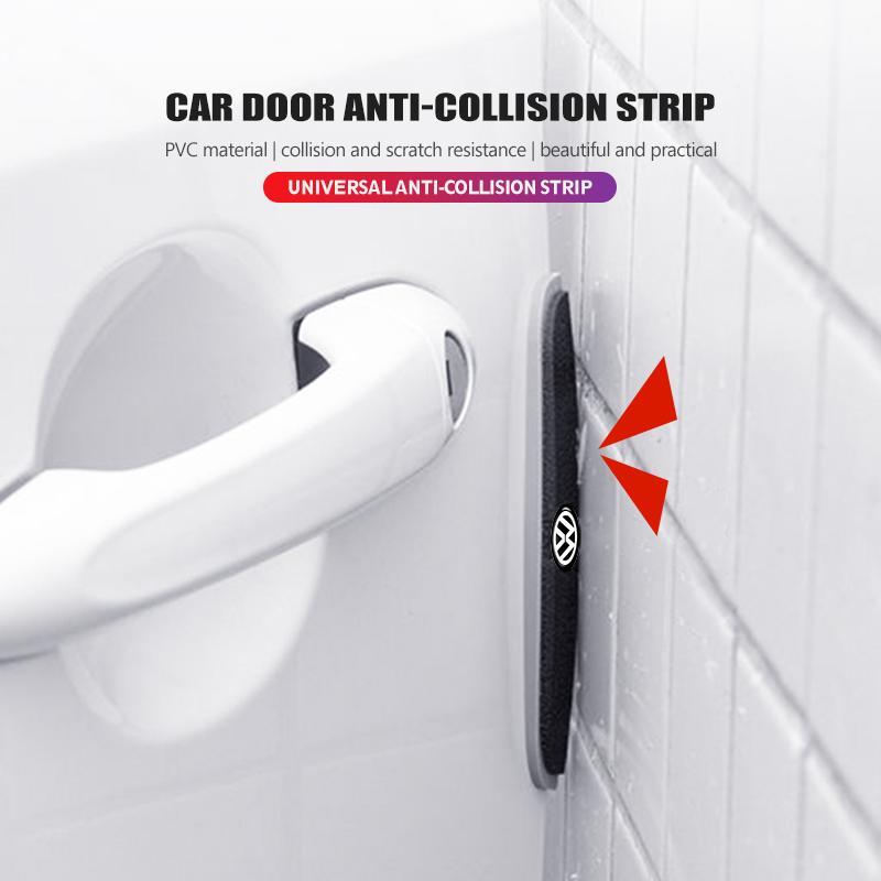 fgg7Car Bumper Protector Collision Strip Door Edge Guard Anti Scratch For Volkswagen VW Polo Jetta Sagitar Magotan Passat B5 B6 B7