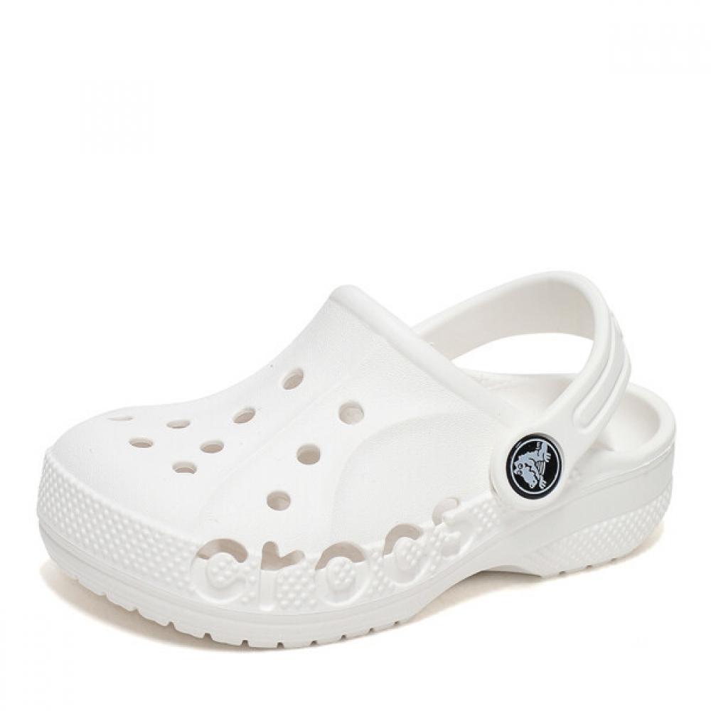 Crocs Детские сандалии-тапочки белые 207012 100 207012100/130mm(C6)