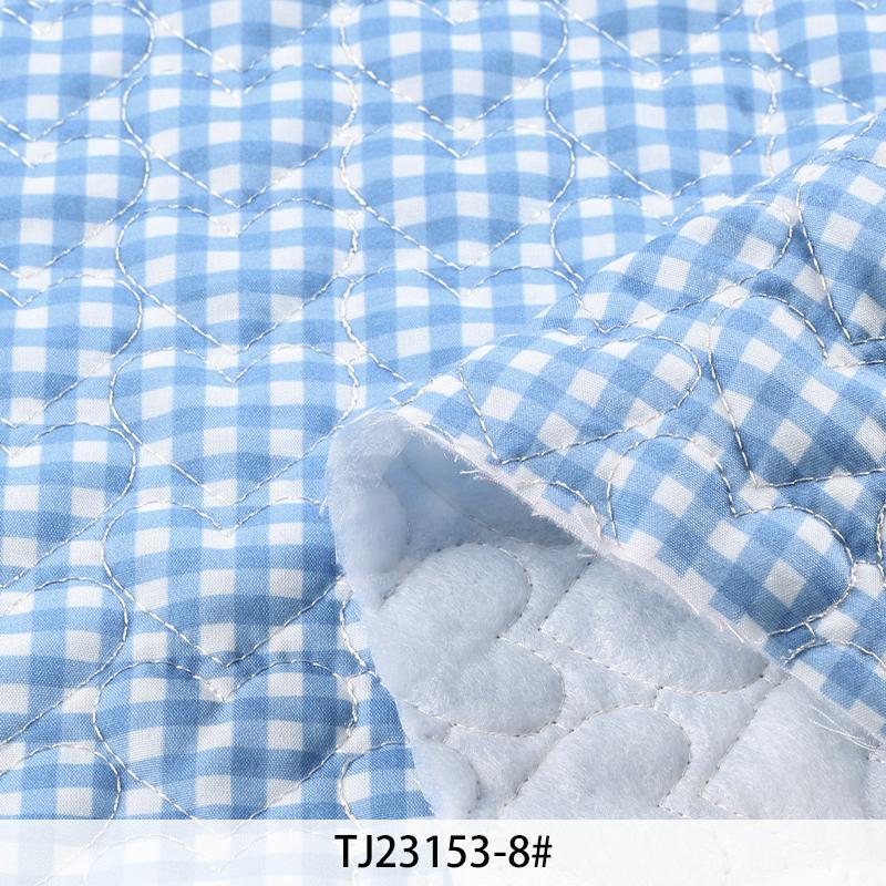 0.5/1/2 Yards Pure Cotton Grid Quilted Cotton Fabric for Winter Coat Gloves Pet Beds Makeup Bags Handmade DIY Clothing Fabrics