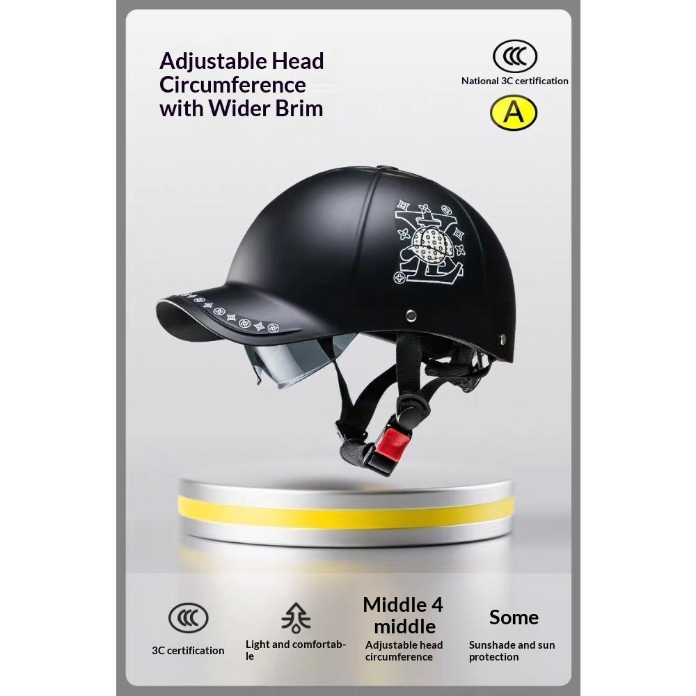 Electric Motorcycle Unisex Summer Sun Protection Half Helmet Helmet