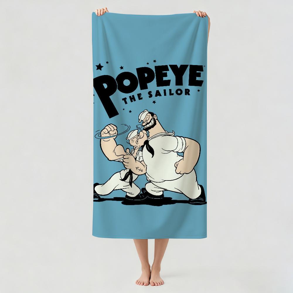 Cartoon funny P-PopeyeS Towel Drying Bath Towel Applicable To Light Swimming Camping Yoga Beach Out