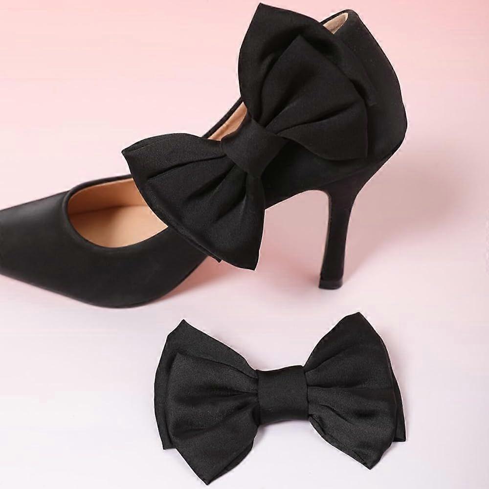 2PCS Elegant Bow Shoe Clips for Women - Detachable Buckles for Boot Decoration - Wedding Party Accessories