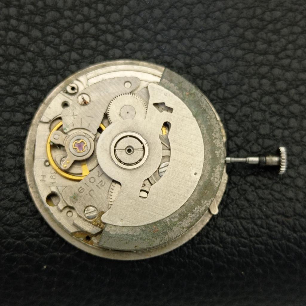 GENUINE VINTAGE SEIKO 5 AUTOMATIC 7019A JAPAN MENS BLACK DIAL WATCH A702473-5 R124-a702473