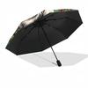 Clockwork Garden Papillon Pattern Umbrella, Portable and Foldable Design, 8 Ribs, a Casual Accessory for Halloween, Christmas, and Birthday Gifts.