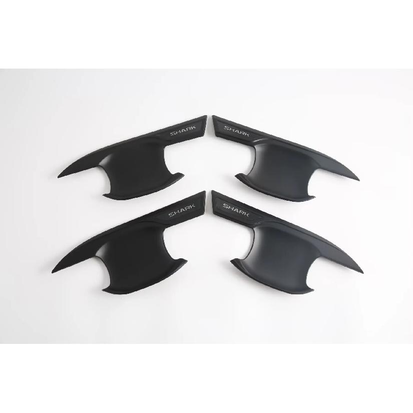 For BYD SHARK 2024 2025 2026 RHD ABS Chrome Carbon Black Door Handle Cover Door Bowl Frame Trims Sticker Car Styling Accessories