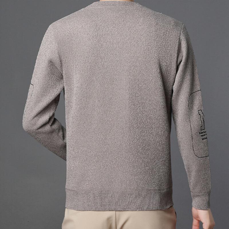 Winter Plus Samt Verdickt Samt herren Pullover Rundhals Pullover Gewebt herren Unterhemd Hemd Wolle Wolle