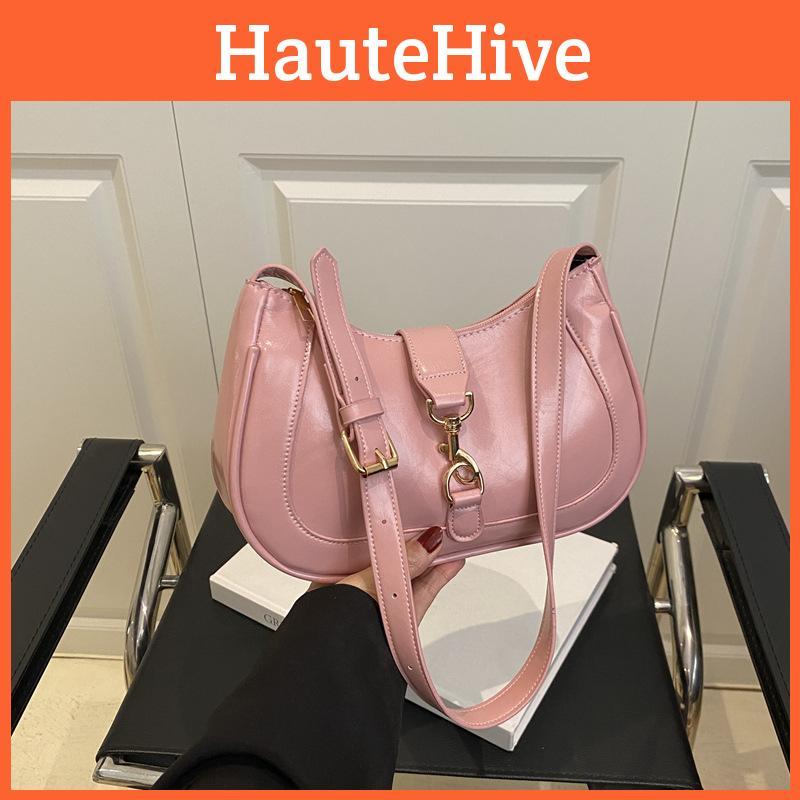 Minimalist And Fashionable Pu Leather Single Shoulder Handbag For Outings Daily