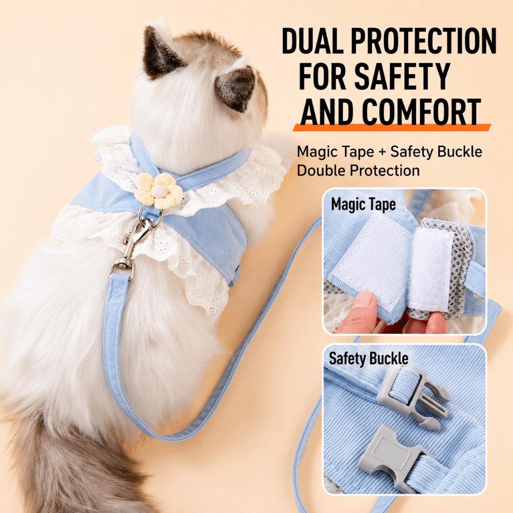 Adjustable Straps Pet Chest Strap Breathable Material Small Pet Harness  Tiny Pets