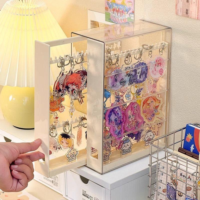Key Holder Storage Rack Slide Pendant Jewelry Display Box Bracelet Hook Anti-Tangle Earring Organizer Nordic Style Plastic